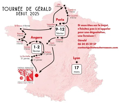 <p>Tournée du début d'année.<br />Vous nous contactez,…