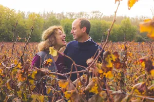 Gérald et Alix Standley - dans les vignes du Château Terrasson