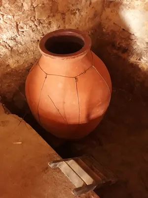 Qwevri au château Terrasson - avant enfouissement