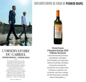 <p>Pierrick Chapel, sommelier au restaurant l’Observatoire…