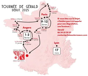 <p>Tournée du début d'année.<br />Vous nous contactez,…